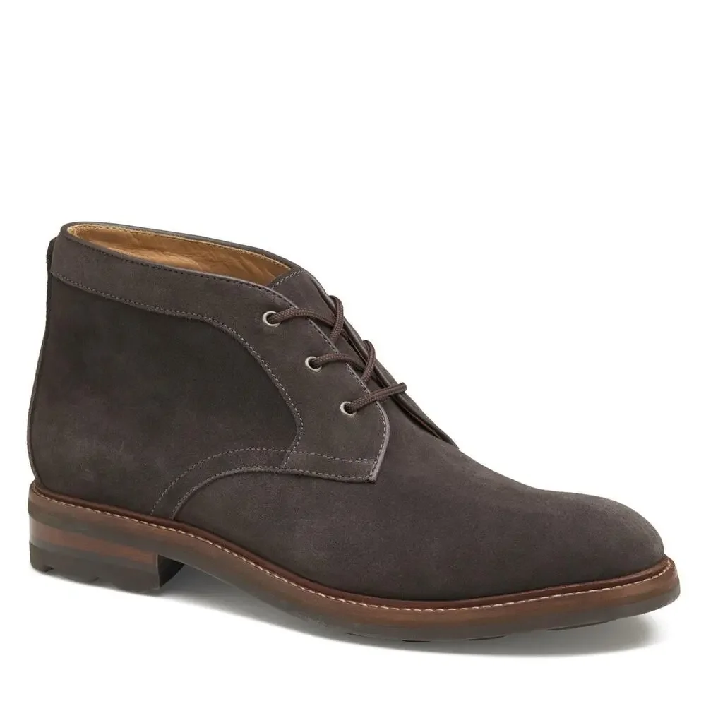 JOHNSTON & MURPHY WELCH CHUKKA BOOT LACE-UP DRESS BOOT GRAY ENGLISH SUEDE 11.5 M